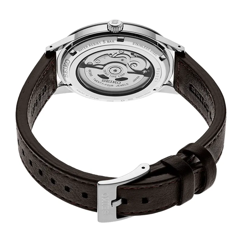 Seiko Presage GMT Style 60s Grey Dial Men's Watch- SSK013J1